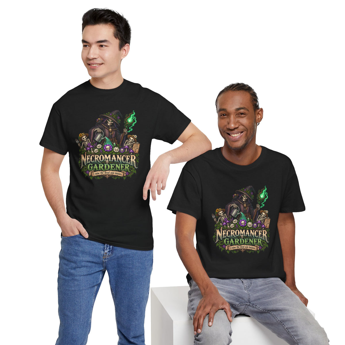Necromancer Gardener T-Shirt | Lustiges Garten Shirt für Fantasy Fans