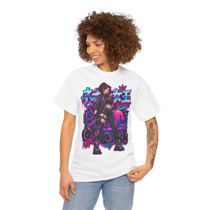 Neon Queen T-Shirt | Biker-Geschenk für Motorradfahrerinnen