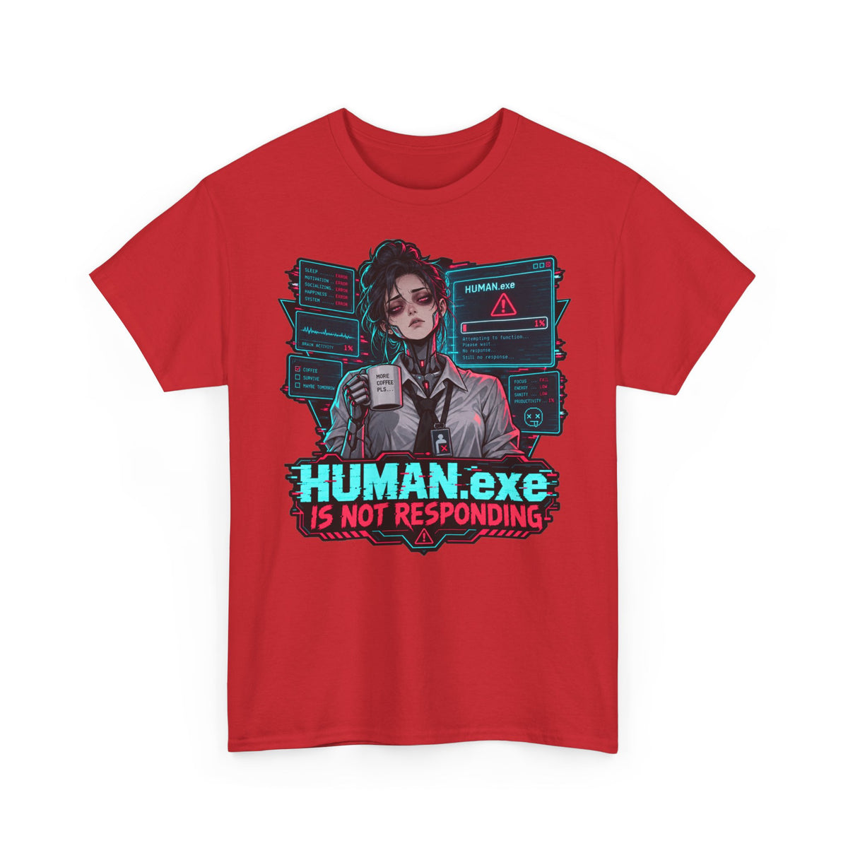 HUMAN.exe T-Shirt | Lustiges Geschenk für Büro und Kollegen