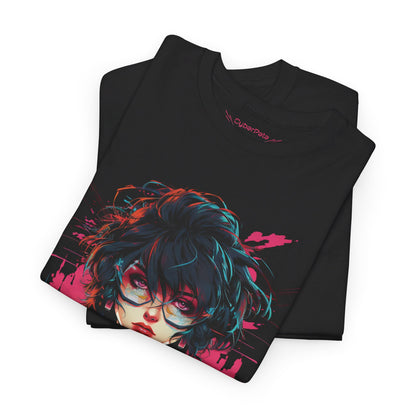 Retro Cyberpunk Anime Girl T-Shirt | T-Shirt für Cyberpunk und Anime Fans