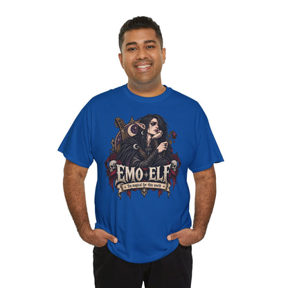 Emo Elf T-Shirt | Gothic-Geschenk für Emo- und Fantasy-Fans