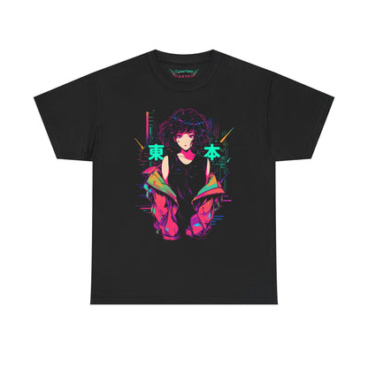 Cyberpunk Anime T-Shirt | Retro 80s Anime Girl