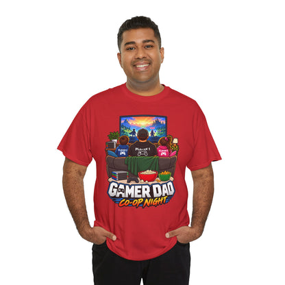 Gamer Dad Co-op Night T-Shirt | Geschenk für Papa von den Kindern