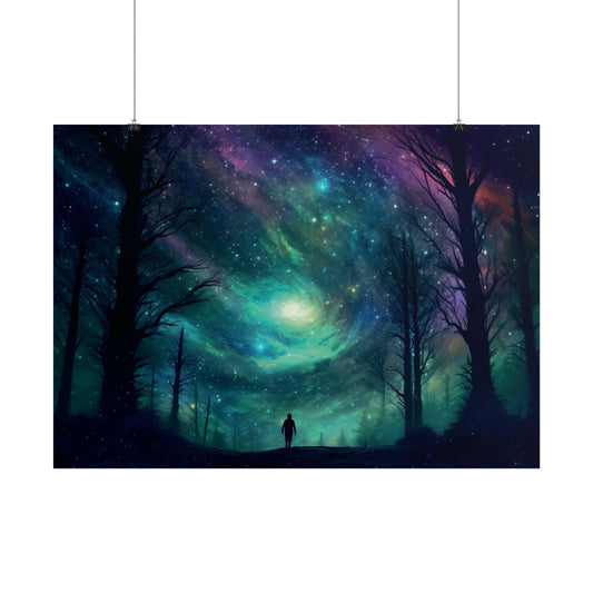 Sternennacht Poster | Poster für Sci-Fi und Weltraum Fans