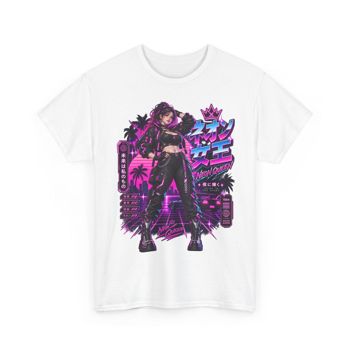 Neon Queen 1984 T-Shirt | 80er-Geschenk für Synthwave-Fans