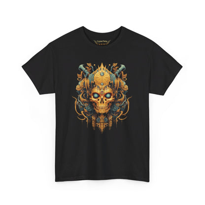 Goldener KI-Gott T-Shirt | T-Shirt für Sci-Fi und Cyberpunk Fans