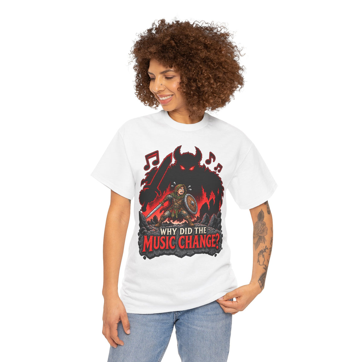 Why Did the Music Change T-Shirt | Geschenk für Gamer und Spielleiter