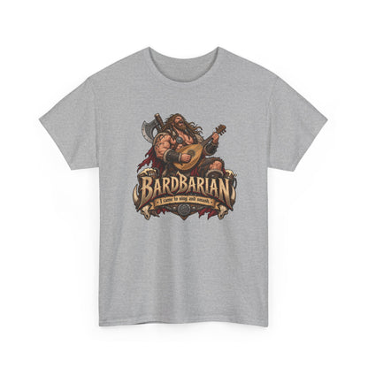 Bardbarian T-Shirt | Barbar mit Laute für Rollenspieler