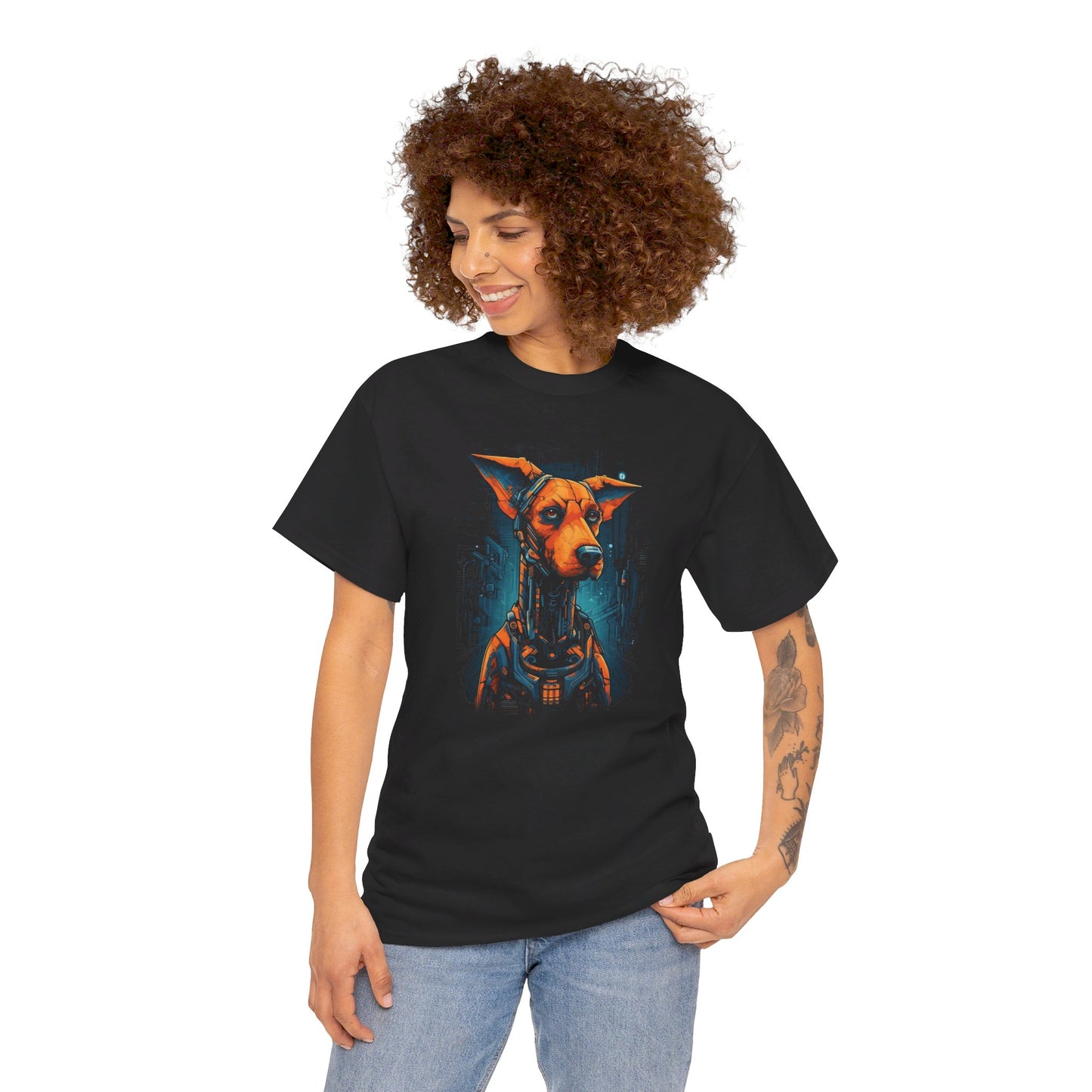 Robo Dogge T-Shirt | T-Shirt für Sci-Fi Fans und Hundeliebhaber