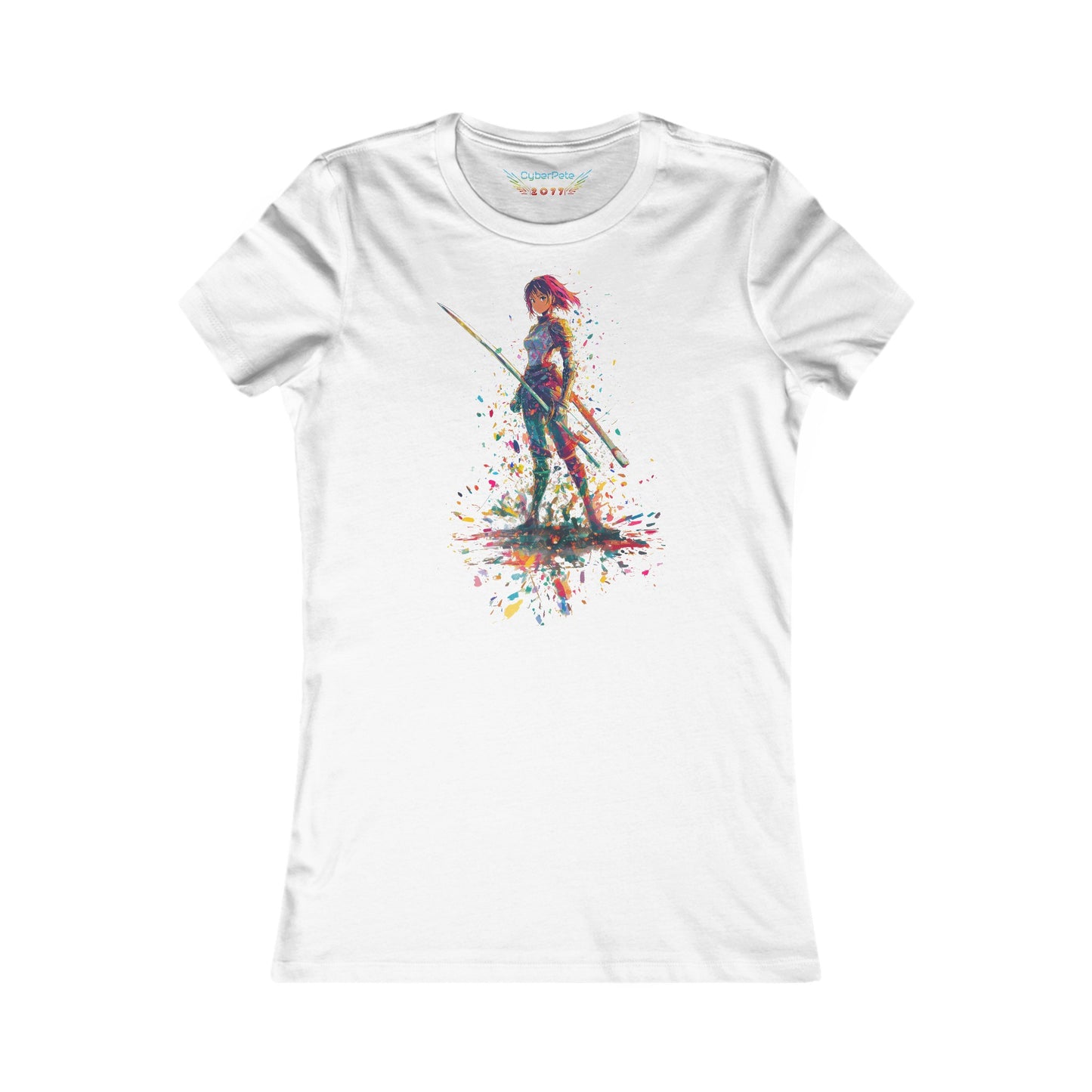 Krieger Prinzessin T-Shirt | Buntes Anime T-Shirt für Frauen