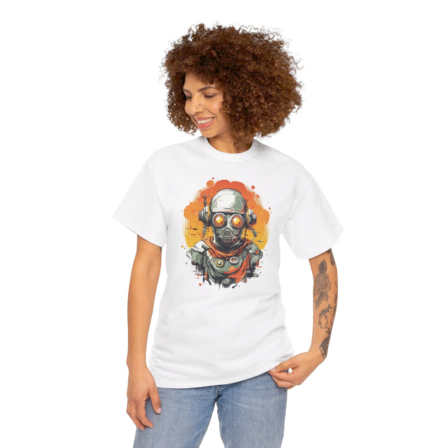 Retro Sci-Fi Helm T-Shirt | T-Shirt für Sci-Fi Fans