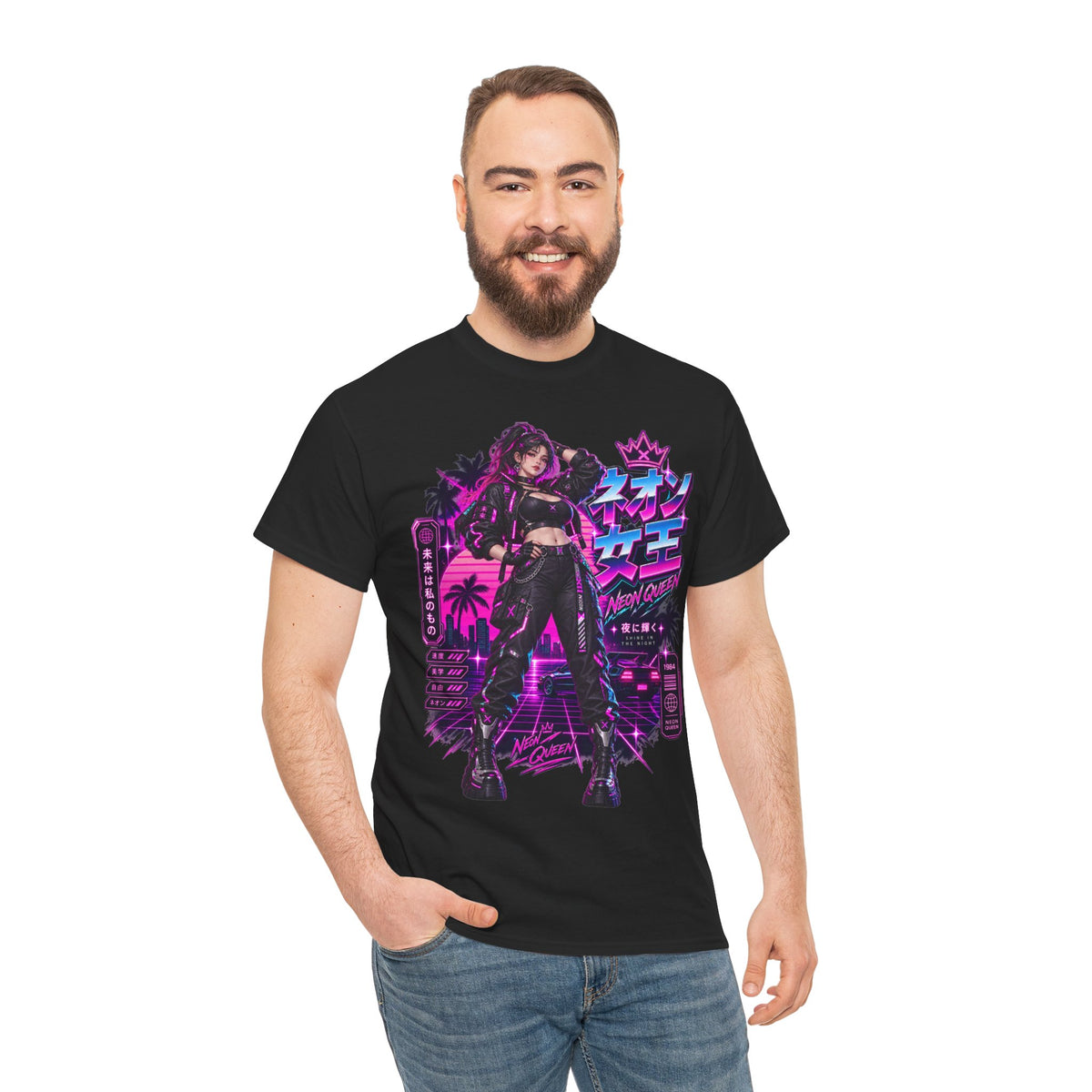 Neon Queen 1984 T-Shirt | 80er-Geschenk für Synthwave-Fans