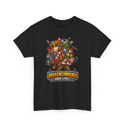 Overencumbered T-Shirt | Geschenk für Gamer und Wanderer