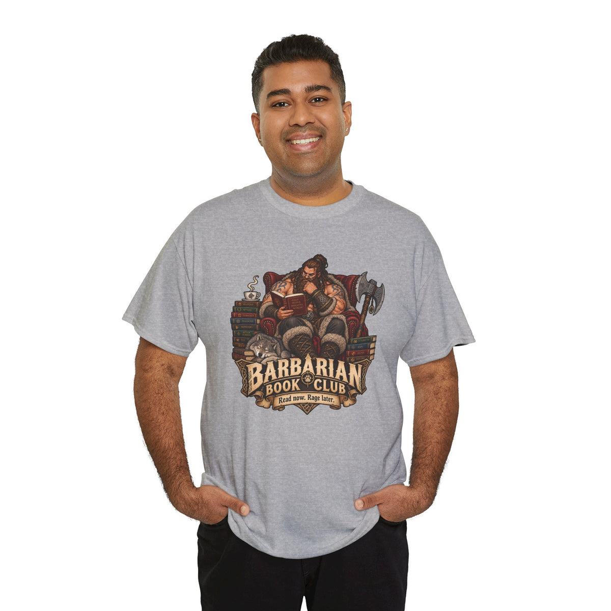 Barbarian Book Club T-Shirt | Lustiges Shirt für Leseratten