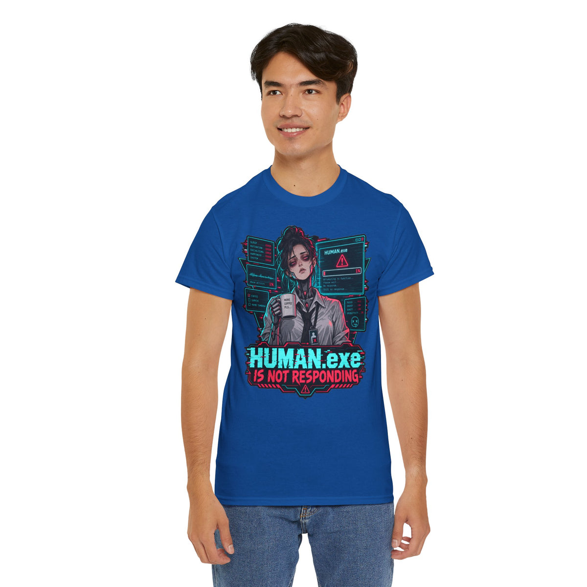 HUMAN.exe T-Shirt | Lustiges Geschenk für Büro und Kollegen