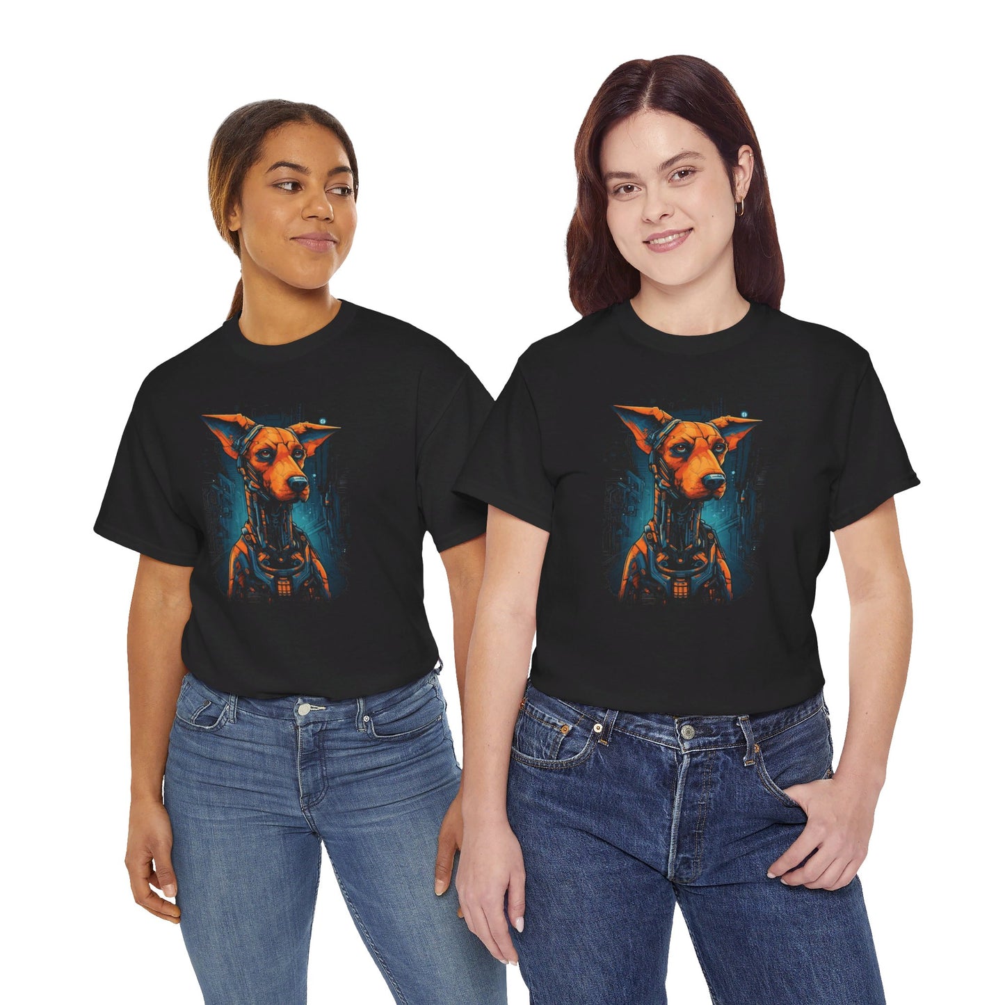 Robo Dogge T-Shirt | T-Shirt für Sci-Fi Fans und Hundeliebhaber