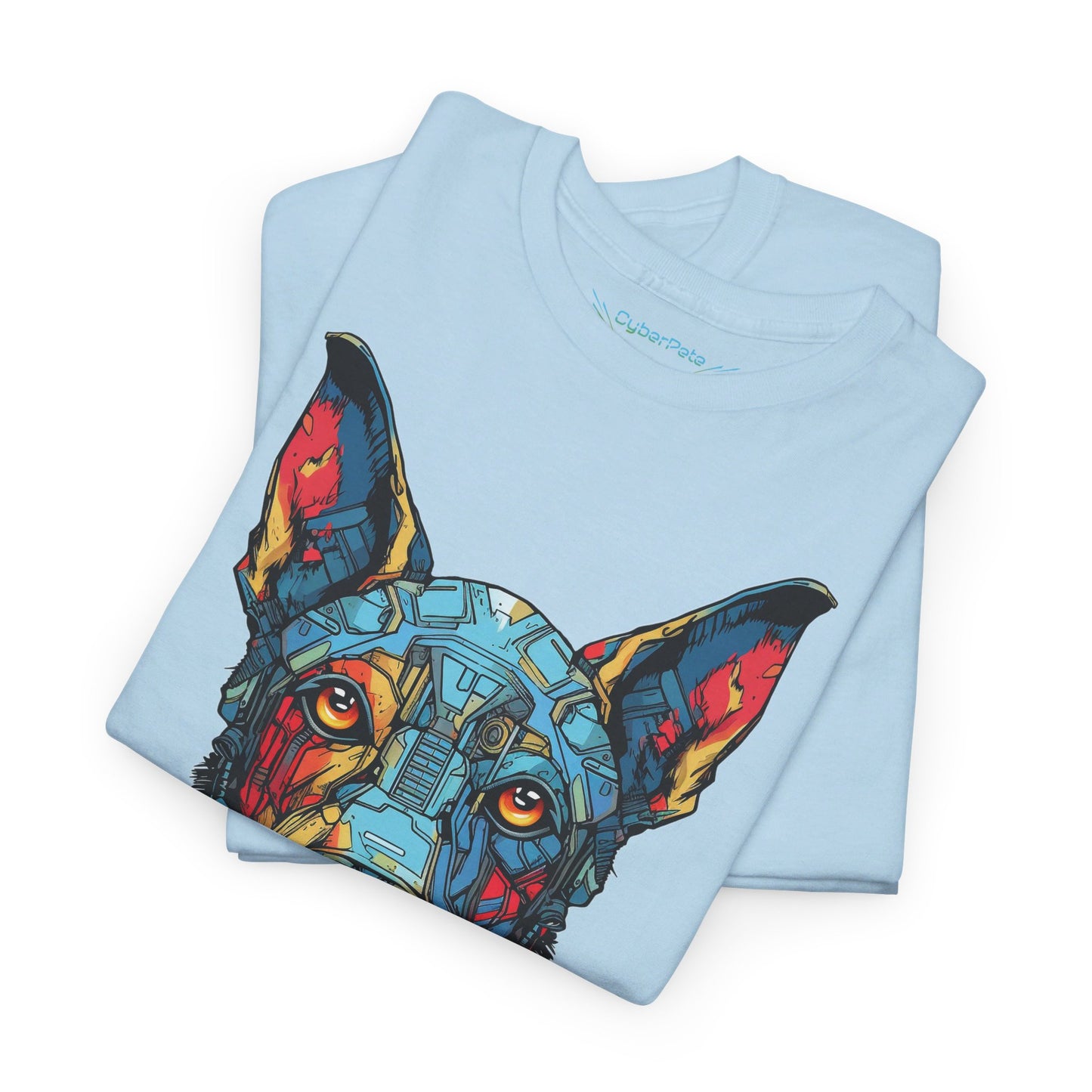 Colorful Robo Dog T-Shirt | T-shirt for sci-fi fans and dog lovers