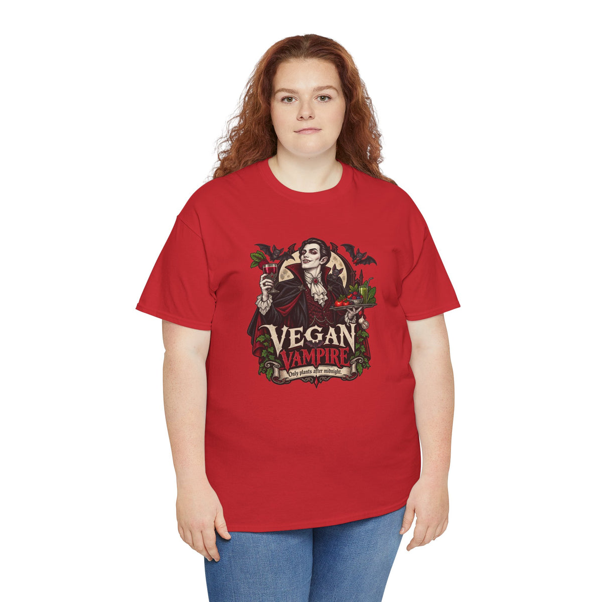 Vegan Vampire T-Shirt | Lustiges Veganer Shirt mit Vampir