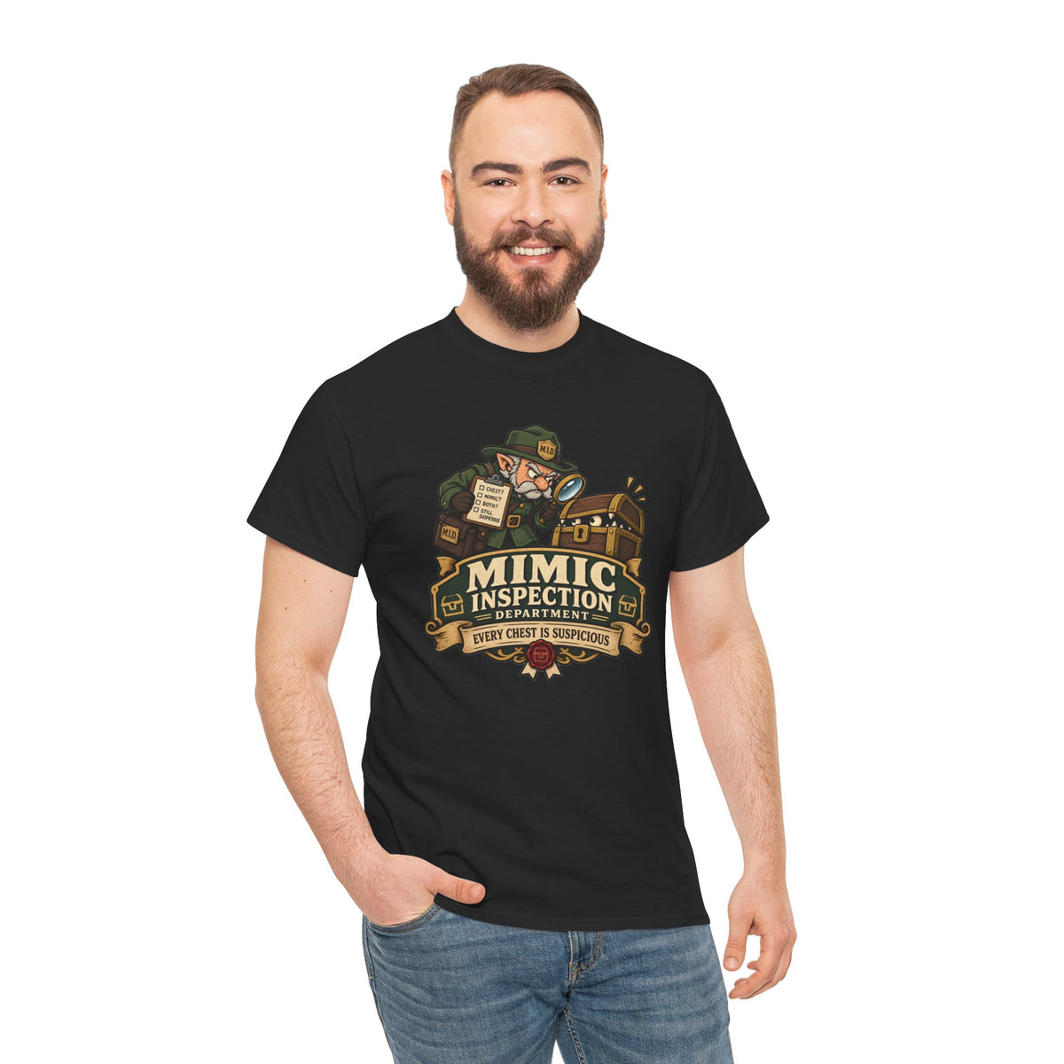Mimic Inspection Department T-Shirt | Rollenspiel Shirt für Dungeon Fans