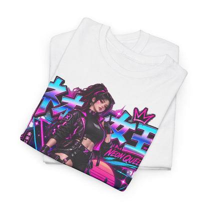 Neon Queen T-Shirt | Biker-Geschenk für Motorradfahrerinnen