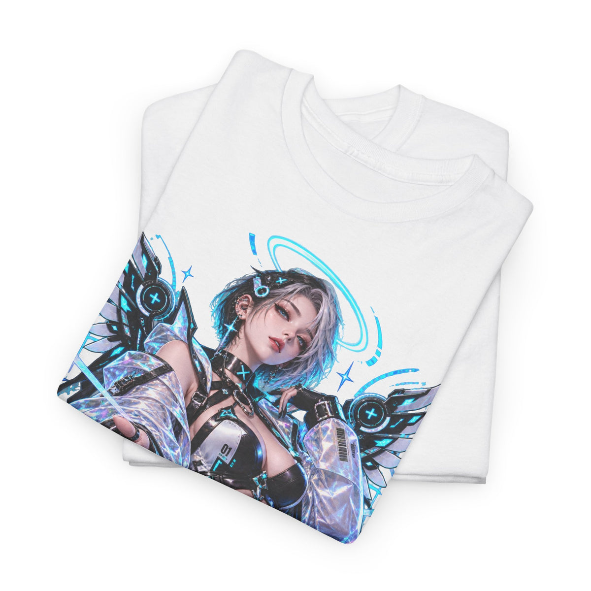 Cyber Angel T-Shirt | Anime-Geschenk für Cyberpunk-Fans