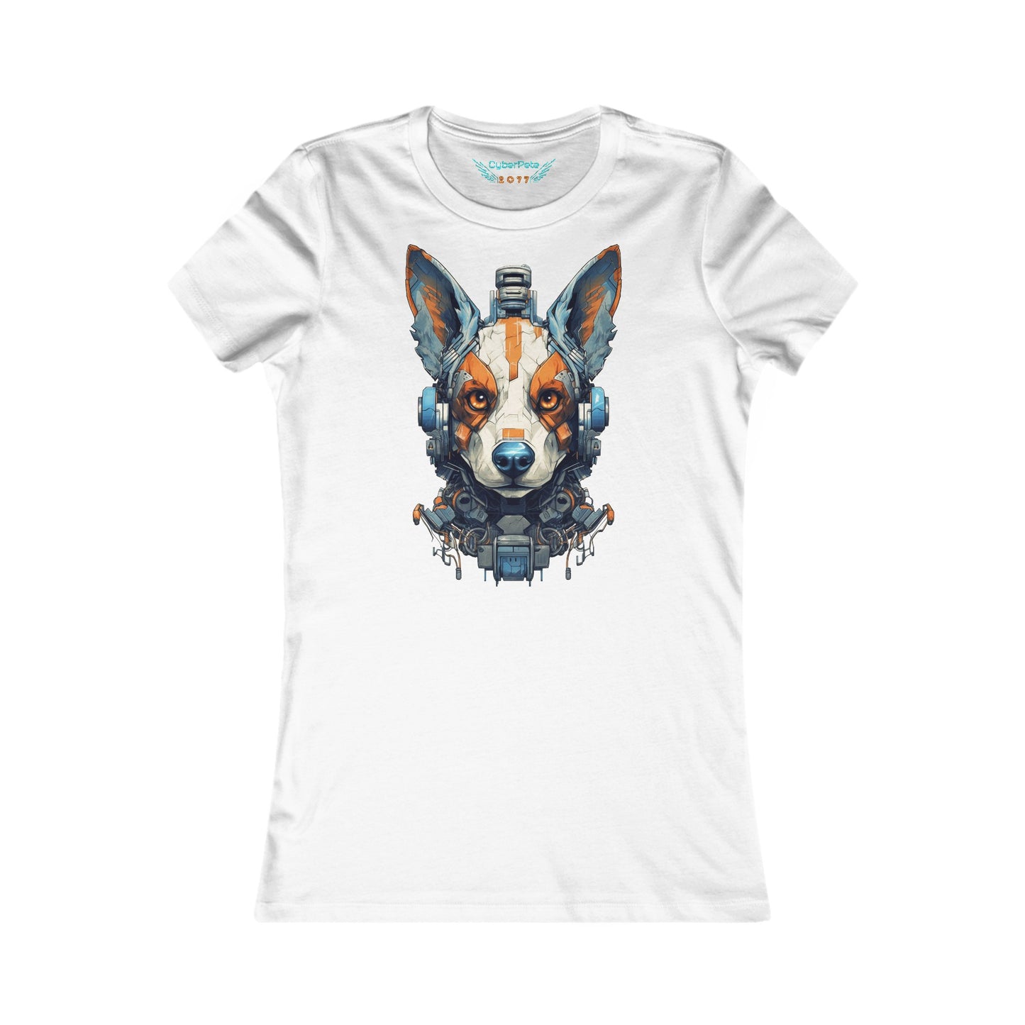 Roboter Hund T-Shirt | Sci-Fi T-Shirt für Frauen