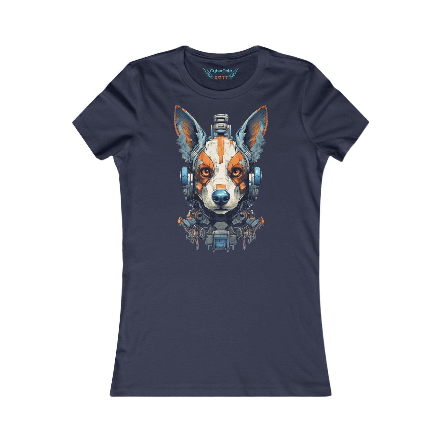 Roboter Hund T-Shirt | Sci-Fi T-Shirt für Frauen