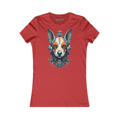 Roboter Hund T-Shirt | Sci-Fi T-Shirt für Frauen