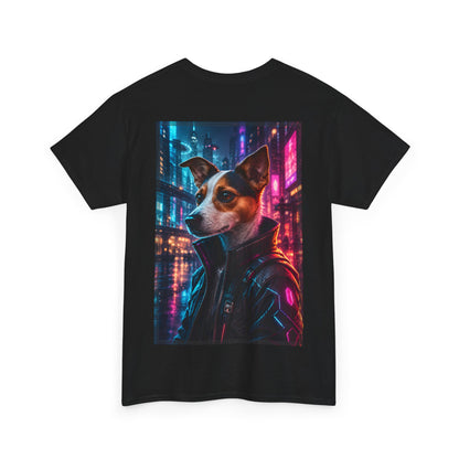 Jack Russell T-Shirt Cyberpunk | Geschenk für Hundebesitzer