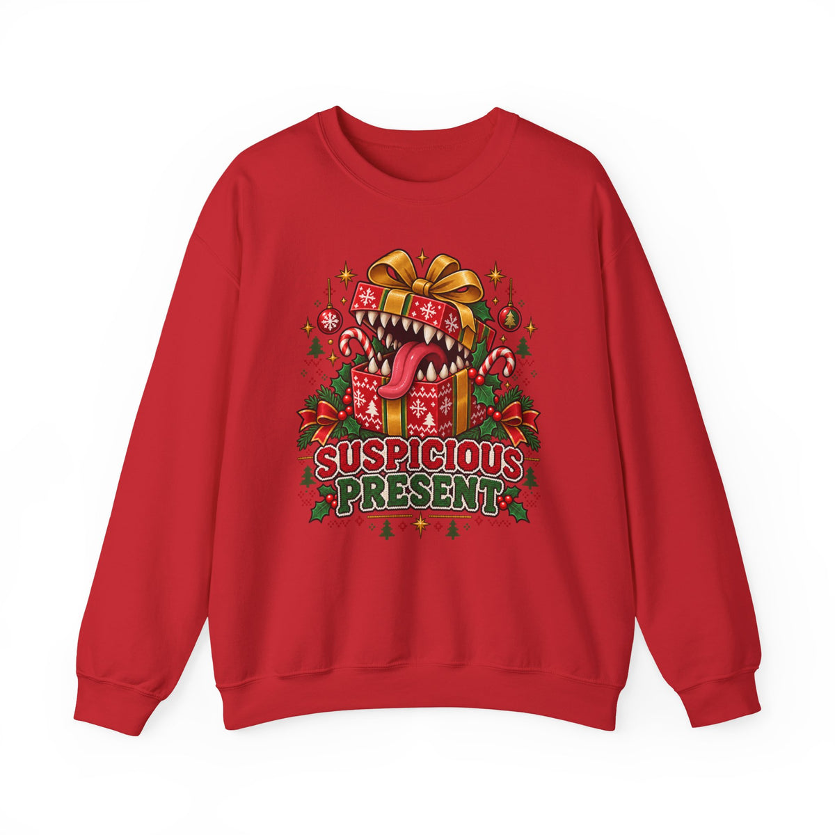 Suspicious Present Weihnachtspullover | Geschenk für Rollenspieler