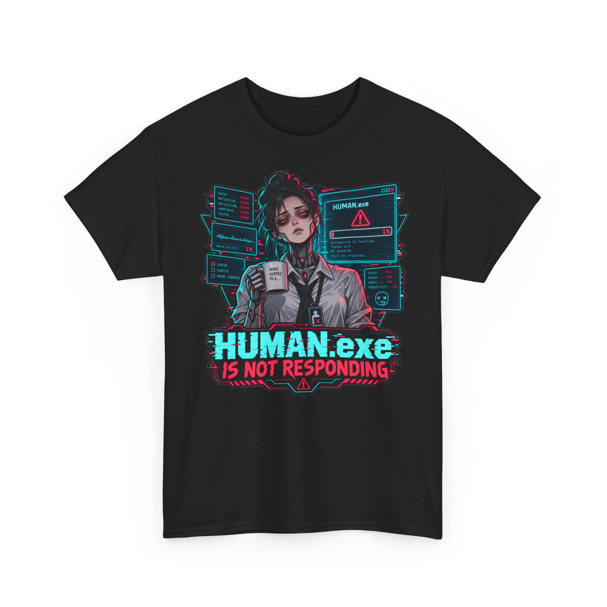 HUMAN.exe T-Shirt | Lustiges Geschenk für Büro und Kollegen