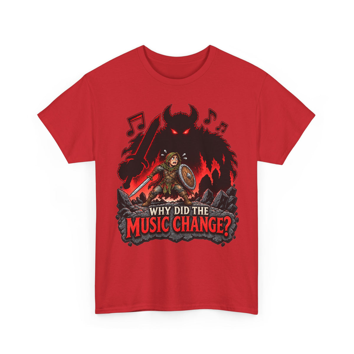 Why Did the Music Change T-Shirt | Geschenk für Gamer und Spielleiter