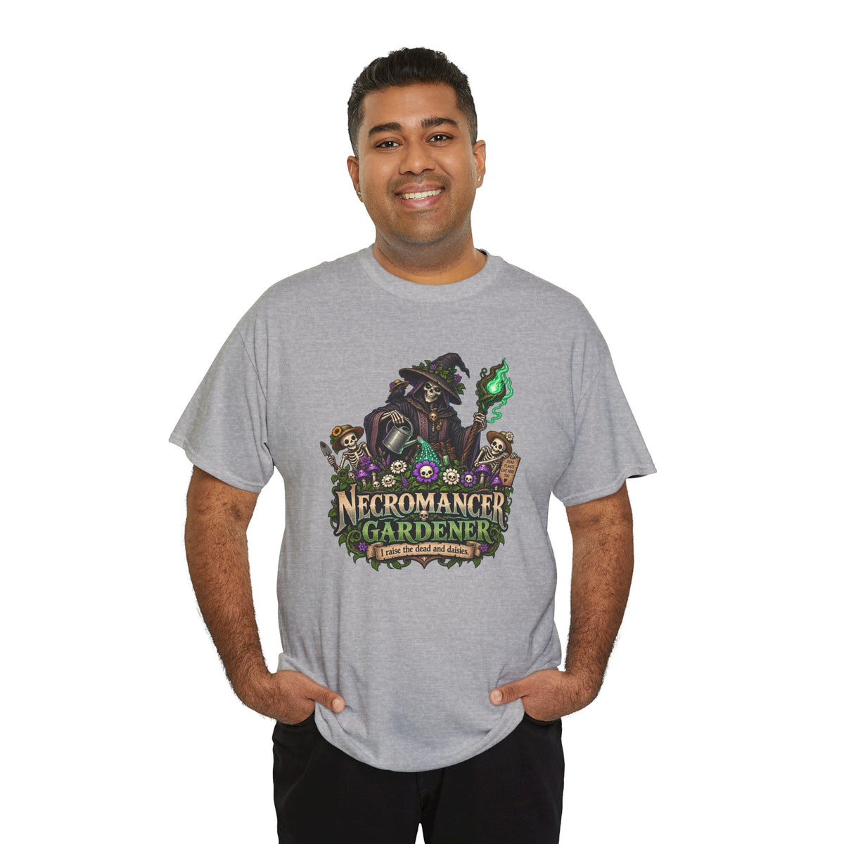 Necromancer Gardener T-Shirt | Lustiges Garten Shirt für Fantasy Fans