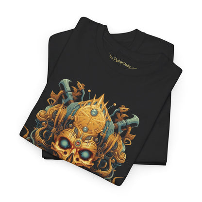 Goldener KI-Gott T-Shirt | T-Shirt für Sci-Fi und Cyberpunk Fans