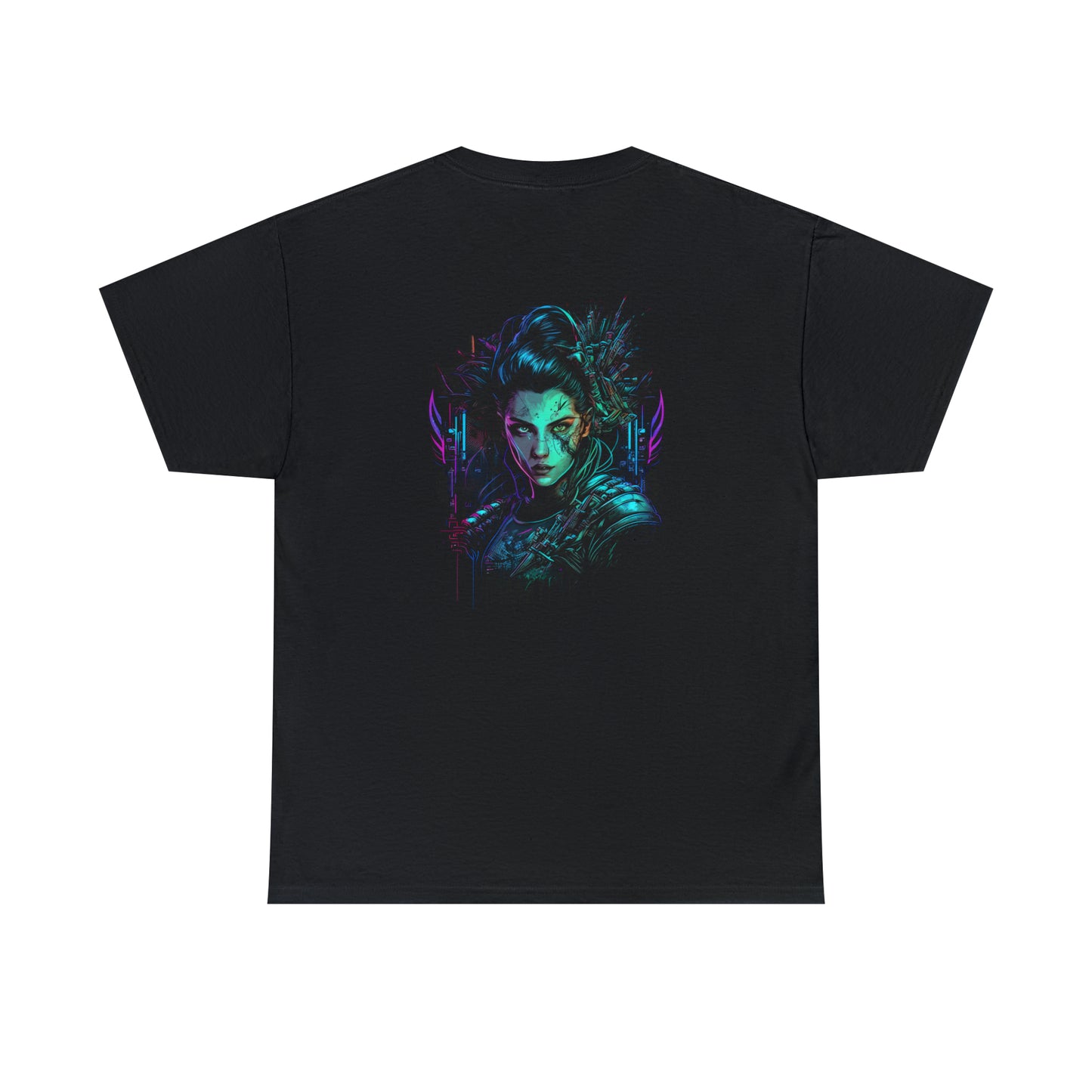 Neon Netrunner Girl T-Shirt | T-Shirt für Gamer und Cyberpunk Fans