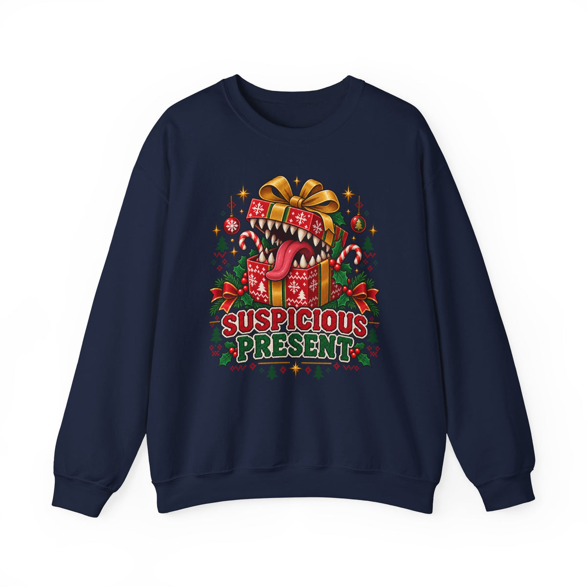 Suspicious Present Weihnachtspullover | Geschenk für Rollenspieler