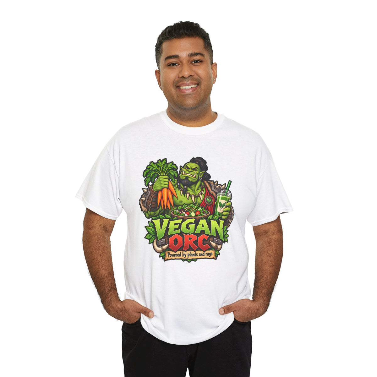 Vegan Orc T-Shirt | Geschenk für Veganer und Kraftsportler