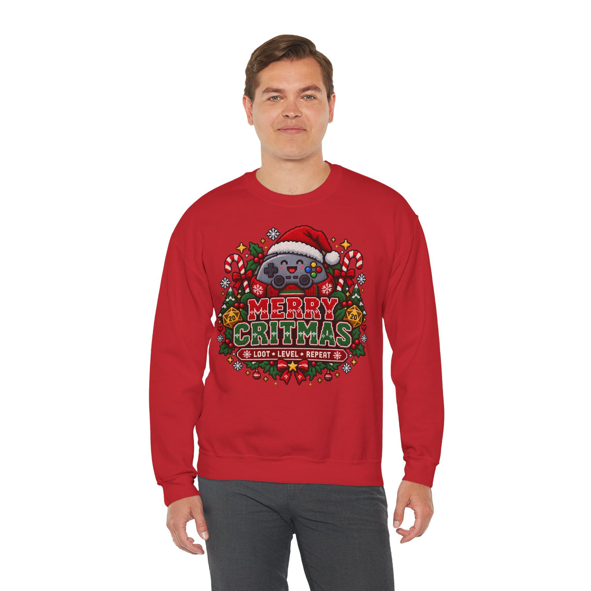 Merry Critmas Weihnachtspullover | Geschenk für Gamer