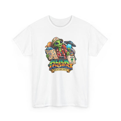 Alien Tourist T-Shirt | Urlaubs-Shirt für Ufo- und Sci-Fi-Fans