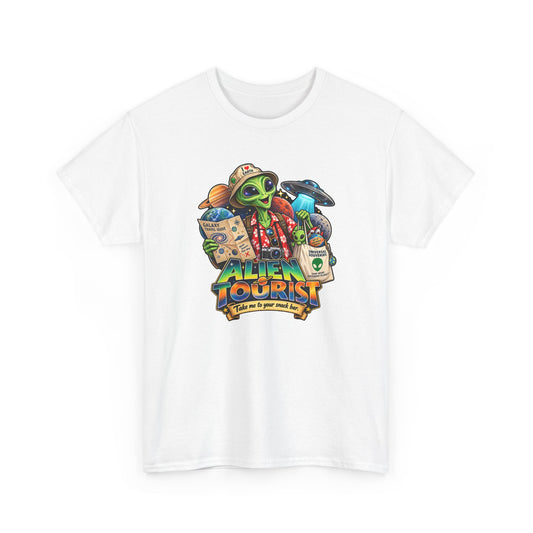 Alien Tourist T-Shirt | Urlaubs-Shirt für Ufo- und Sci-Fi-Fans