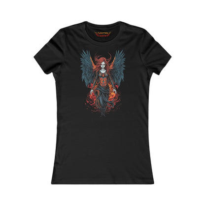 Feuer Engel T-Shirt | Fantasy T-Shirt für Frauen