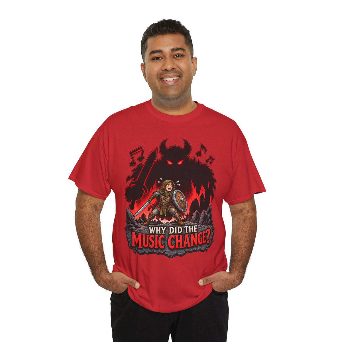 Why Did the Music Change T-Shirt | Geschenk für Gamer und Spielleiter
