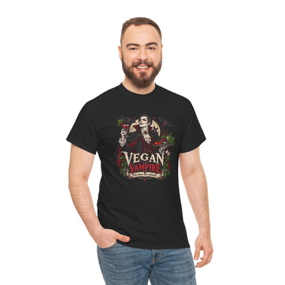 Vegan Vampire T-Shirt | Lustiges Veganer Shirt mit Vampir