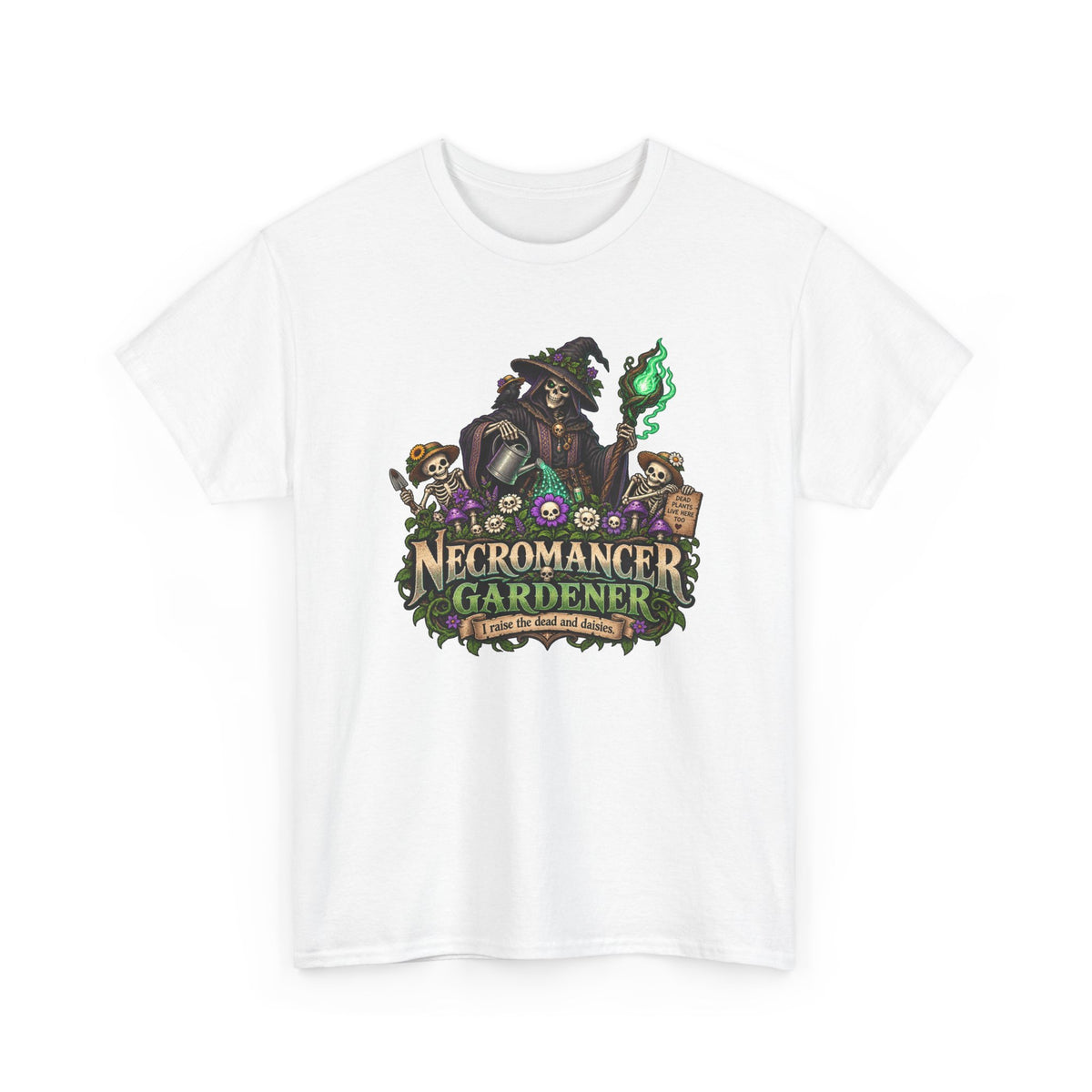 Necromancer Gardener T-Shirt | Lustiges Garten Shirt für Fantasy Fans
