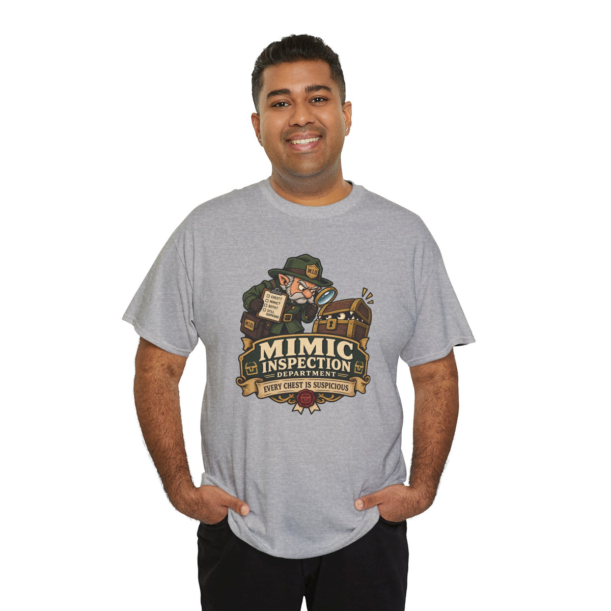 Mimic Inspection Department T-Shirt | Rollenspiel Shirt für Dungeon Fans