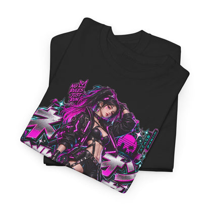 Neon Fugitive T-Shirt | Synthwave-Geschenk für Retrowave-Fans