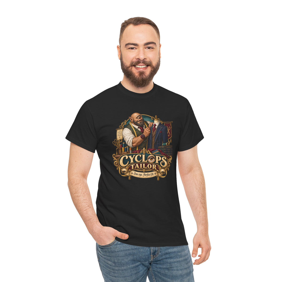 Cyclops Tailor T-Shirt | Lustiges Geschenk für Schneider und Nähfans