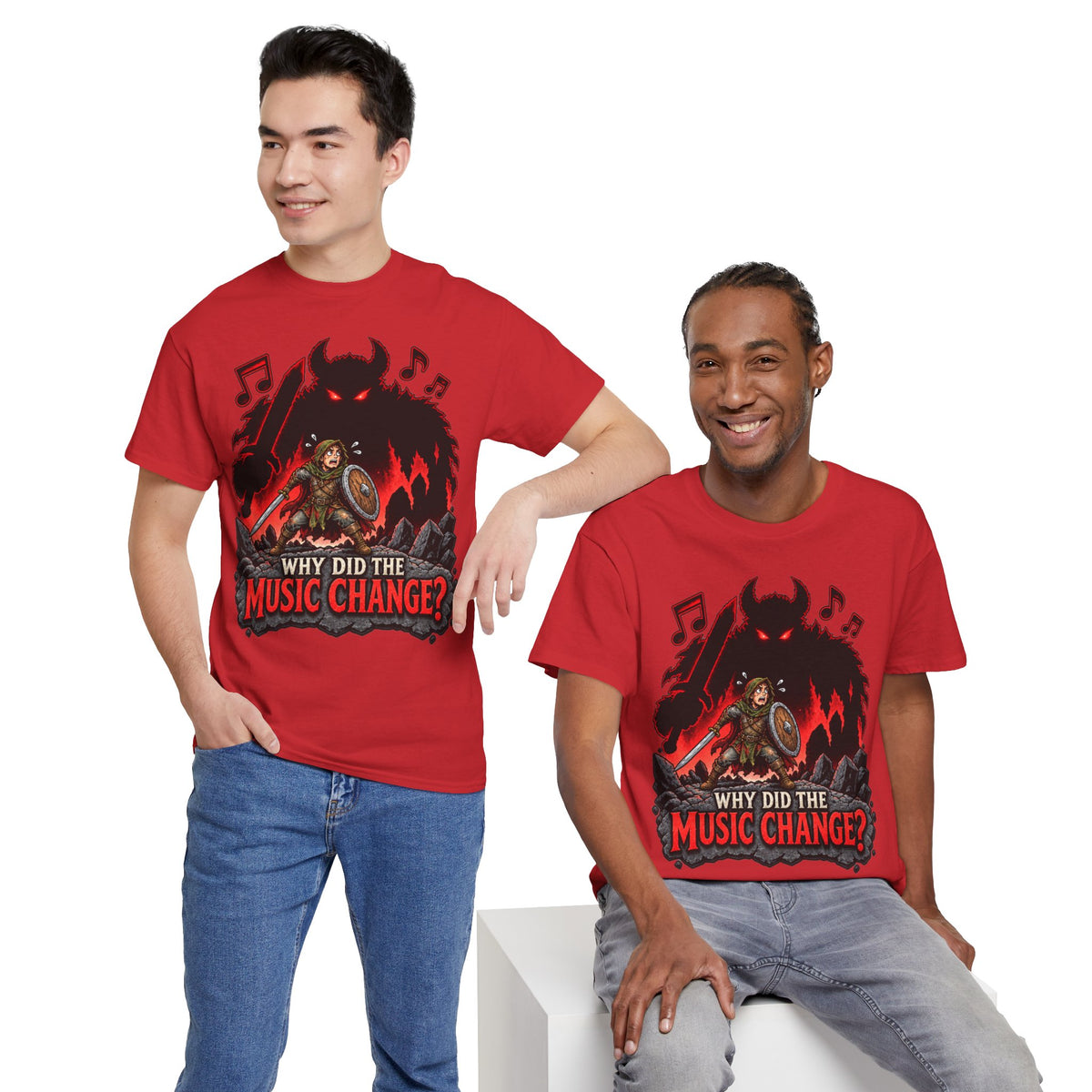 Why Did the Music Change T-Shirt | Geschenk für Gamer und Spielleiter