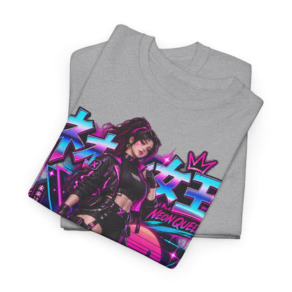 Neon Queen T-Shirt | Biker-Geschenk für Motorradfahrerinnen