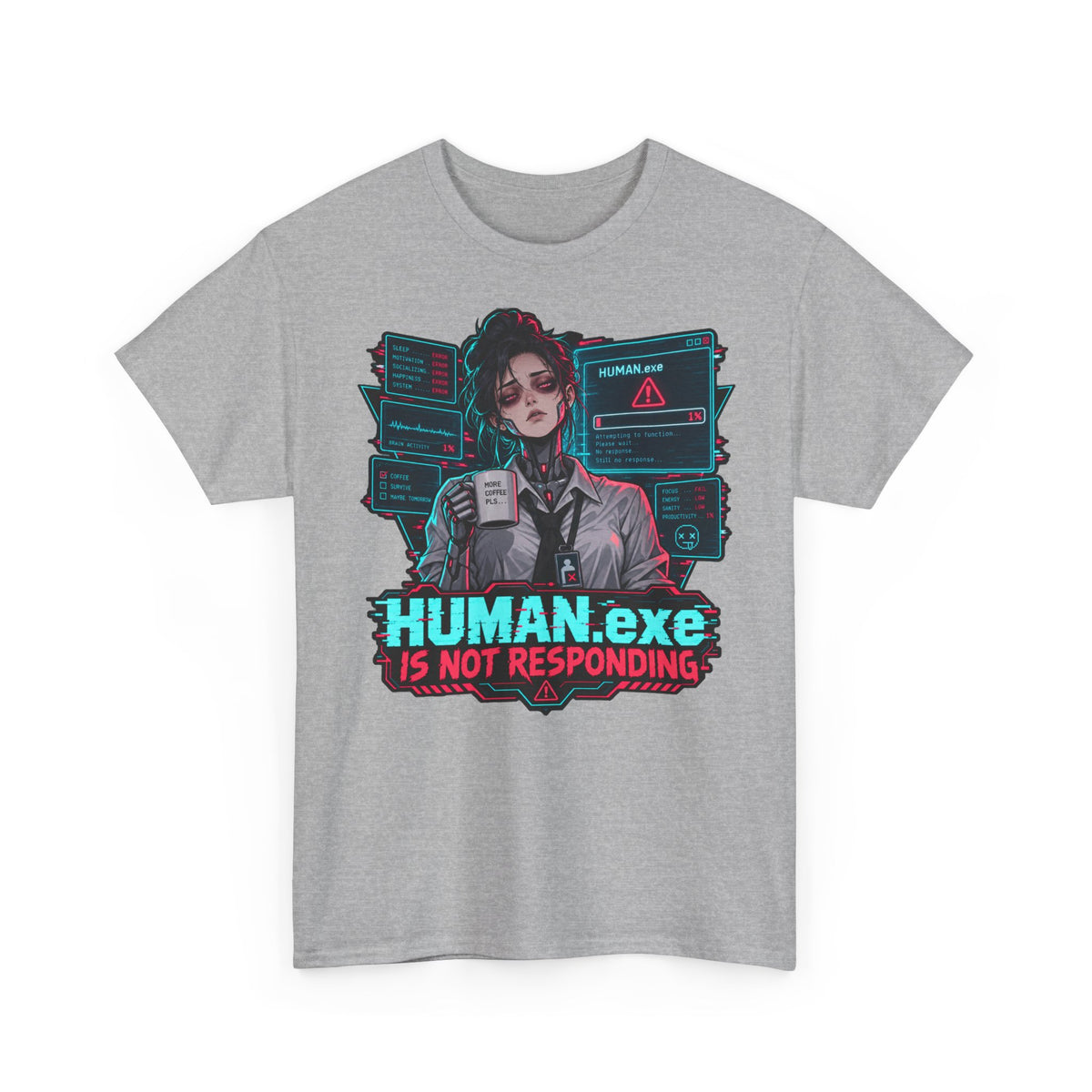 HUMAN.exe T-Shirt | Lustiges Geschenk für Büro und Kollegen